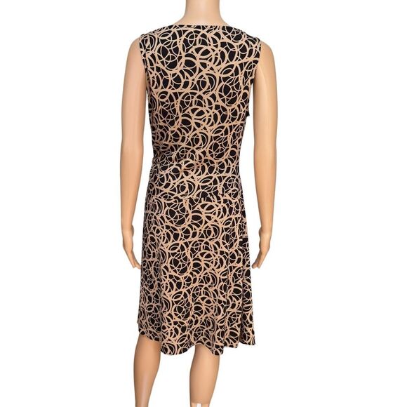 DVF Diane Von Furstenberg Dress Renaxi Asymmetrical Geometric 100% Silk Sz 12 - Picture 3 of 7
